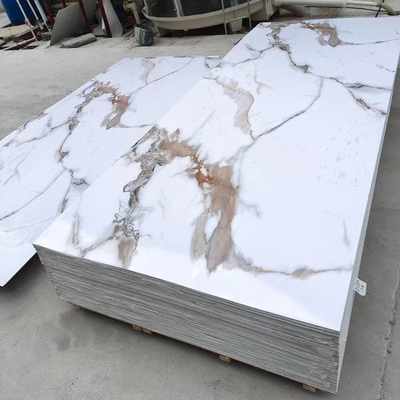 품질 PVC Marble Wall Panel Waterproof Fireproof Moisture-Proof Modern Design 공장