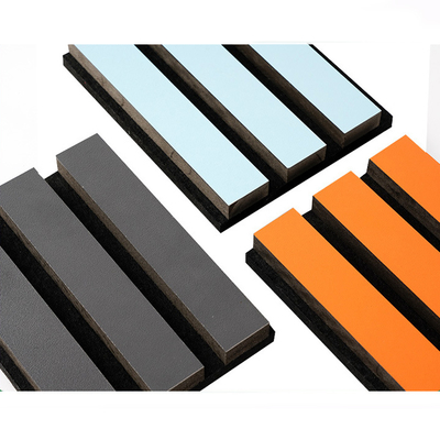 Qualidade European Waterproof MDF Acoustic Panels with Wood Veneer for Gym Walls fábrica