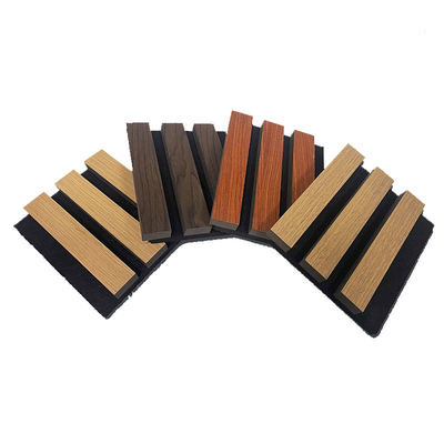Качество Wood Fiber Acoustic Slat Panel for Sound Absorption and Insulation Фабрика