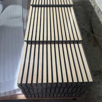Qualidade Natural Wood Acoustic Panels MDF Polyester Fiber Sound Absorbing fábrica