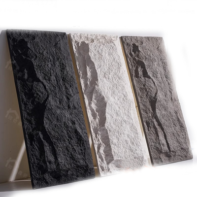 Qualité Modern PU Stone Panel Geometric Waterproof Polyurethane 2400x600mm usine