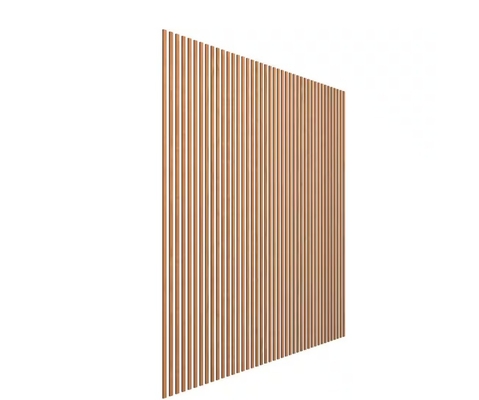 Quality Modern PS Wall Panel Waterproof Striped Wood-Plastic Composite 2400x122mm factory