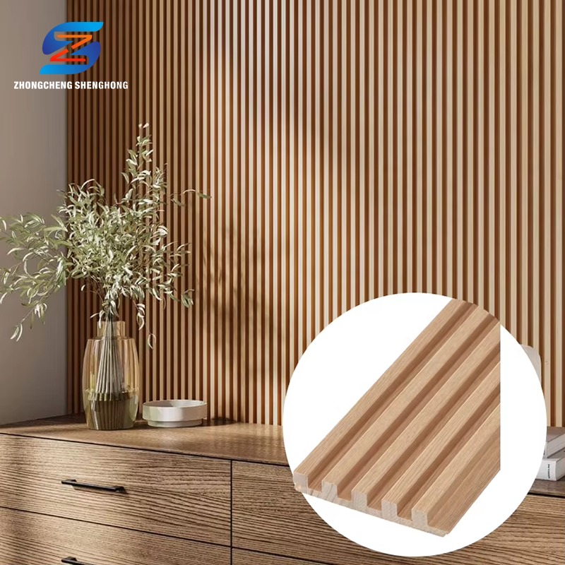 3D Fluted WPC Wall Panels - Waterproof & Soundproof Cladding