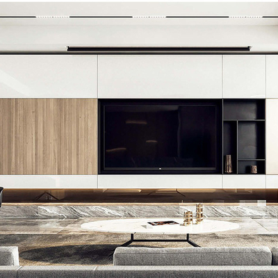 Kwaliteit Custom PVC Wood Wall Panel - Waterproof Eco-Friendly Interior Decoration fabriek