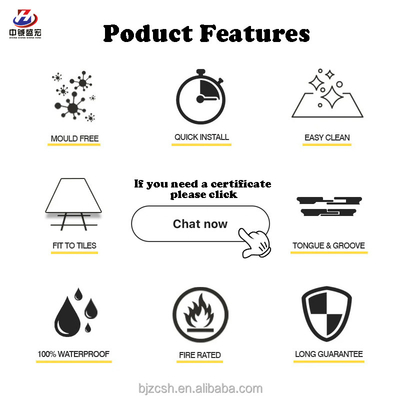 품질 Modern PVC Wall Panel Moisture-Proof Sound-Absorbing 2.44m 공장