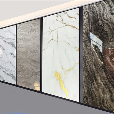 Kwaliteit Modern Geometric PVC Marble Wall Panel Waterproof Fireproof B1 Grade fabriek