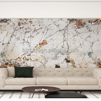 Качество 5MM PVC Marble Wall Panel Waterproof Floral Traditional Design Фабрика