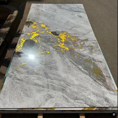 Calidad Modern PVC Marble Wall Panel Waterproof Fireproof Damask Design fábrica