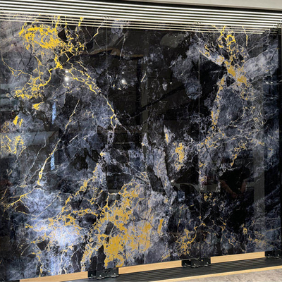Calidad 3D PVC Marble Wall Panel 1220x2900mm Waterproof UV Coating Modern fábrica