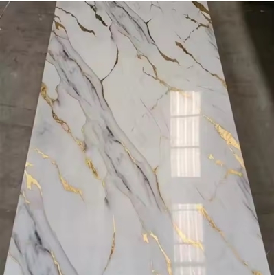 Quality UV Marble Sheet PVC Wall Panel Fireproof Moisture-Proof Modern Decor factory