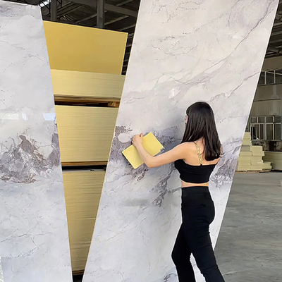 Calidad Waterproof PVC Marble Wall Panels for Modern Interior Decoration fábrica