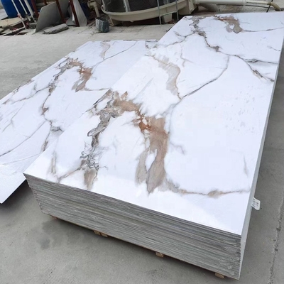 Quality Waterproof PVC UV Marble Wall Panel for Indoor Decoration factory