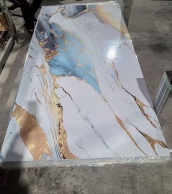 Качество Customizable PVC UV Marble Sheet Waterproof Fireproof Wall Panel Фабрика
