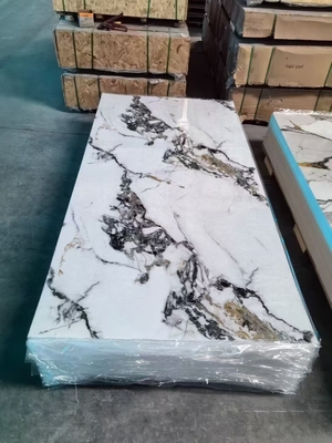 Качество Customizable PVC UV Marble Sheet Waterproof Fireproof Wall Panel Фабрика