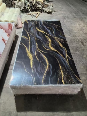 Качество Customizable PVC UV Marble Sheet Waterproof Fireproof Wall Panel Фабрика