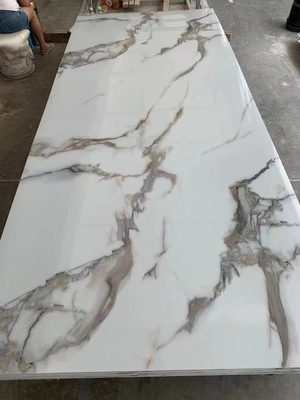 Качество Customizable PVC UV Marble Sheet Waterproof Fireproof Wall Panel Фабрика