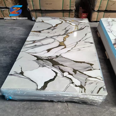 Качество Modern UV Marble PVC Wall Panel Waterproof Eco-Friendly Фабрика