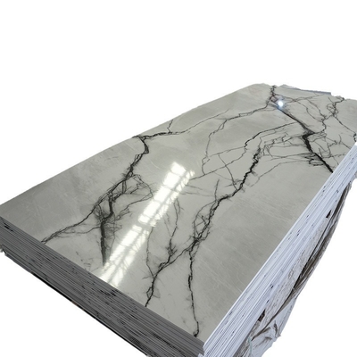 Качество 3mm UV Marble PVC Wall Panel Waterproof Fireproof Indoor Decoration Фабрика