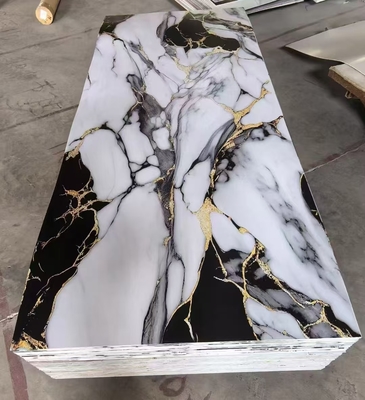 Quality Modern PVC Marble Grain UV Wall Panel Waterproof Moisture-Proof factory