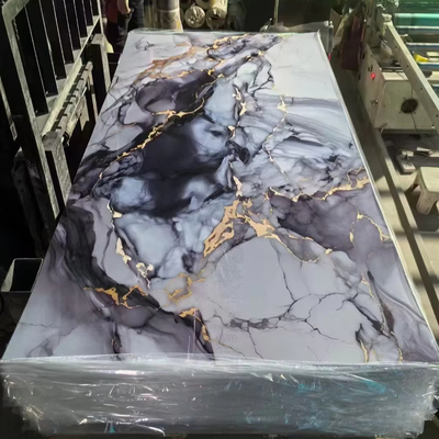 Качество Waterproof PVC UV Marble Sheet for Indoor Wall Decoration Фабрика