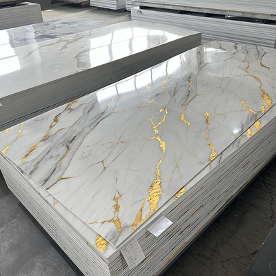 Qualidade UV Marble Sheet Waterproof PVC Wall Panel for Indoor Decoration fábrica