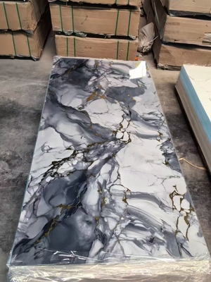 Качество Waterproof PVC Wall Panel UV Marble Sheet for Indoor Decoration Фабрика