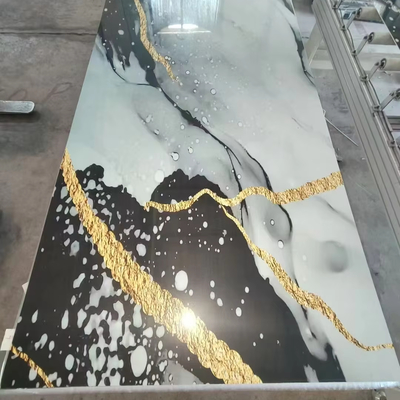 Ποιότητα Waterproof PVC Wall Panel UV Marble Sheet for Indoor Decoration εργοστάσιο