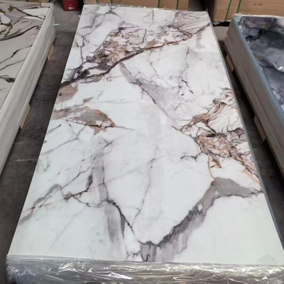 Ποιότητα Waterproof PVC Wall Panel UV Marble Sheet for Indoor Decoration εργοστάσιο