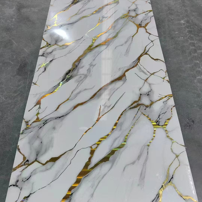 Качество Waterproof PVC Wall Panel UV Marble Sheet for Indoor Decoration Фабрика