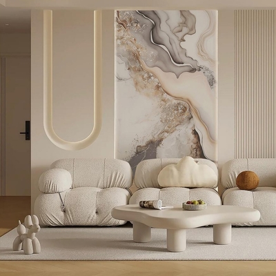 Quality Waterproof PVC Wall Panel UV Marble Sheet for Indoor Decoration factory