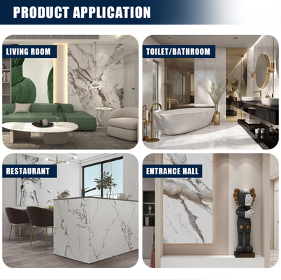 Ποιότητα Modern PVC Wall Panel UV Marble Sheet Waterproof Eco-Friendly εργοστάσιο