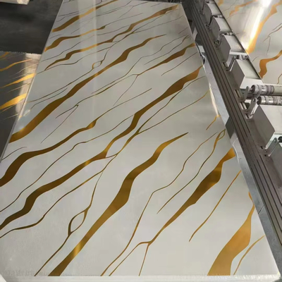 品質 Modern PVC Wall Panel Waterproof Antistatic UV Marble Sheet 工場