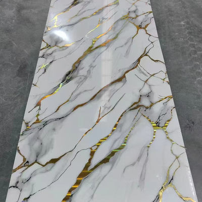 Качество Waterproof PVC Wall Panel UV Marble Sheet for Indoor Decoration Фабрика