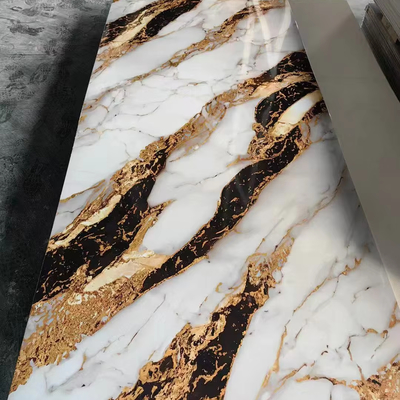 Quality Modern PVC Wall Panels Waterproof Anti-static UV Marble Sheet factory
