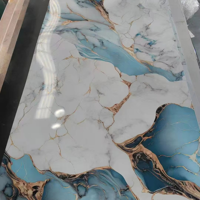 品質 Modern PVC Wall Panel Waterproof Antistatic UV Marble Sheet 工場