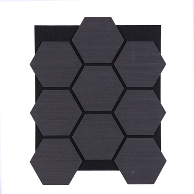 Quality Hexagonal Mosaic Acoustic Wall Panel MDF Polyester Fiber Soundproof factory