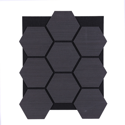 Quality Hexagonal Mosaic Acoustic Wall Panel MDF Polyester Fiber Soundproof factory