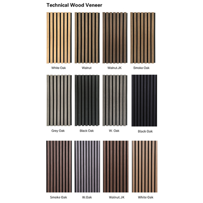 Qualidade Greenguard Certified MDF Acoustic Wall Panels for Modern Apartments fábrica