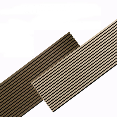 Quality Modern Wood Veneer Acoustic Panels for Hotels Soundproof Wall Decor factory