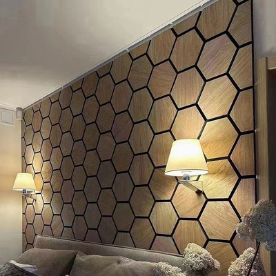 Qualità Modern Hexagonal Acoustic PVC Panel for Apartments fabbrica