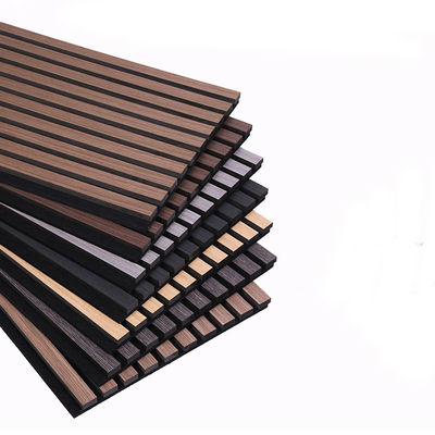 Qualidade Natural Walnut Wood Veneer Acoustic Panels for Soundproof Walls fábrica