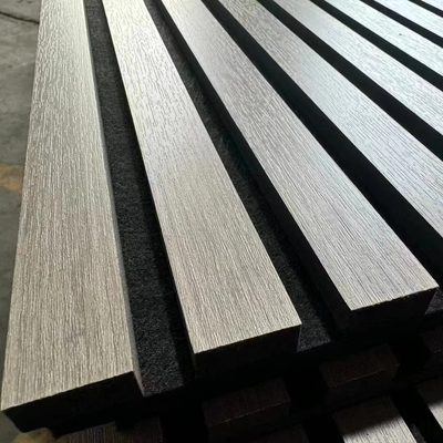 Qualidade Minimalist Soundproof Polyester Acoustic Panels with Veneer Finish fábrica