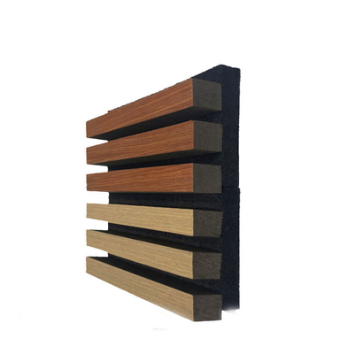 Quality Wood Slat Acoustic Wall Panel 18-22mm Fireproof Sound Absorbing factory