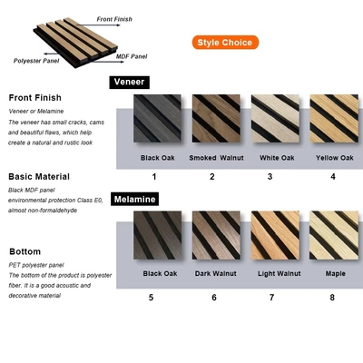 Качество MDF Acoustic Wall Panels Waterproof Fireproof Soundproof Фабрика