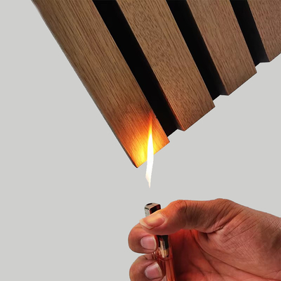 Modern Wood Veneer Acoustic Slat Panels for Soundproof Walls