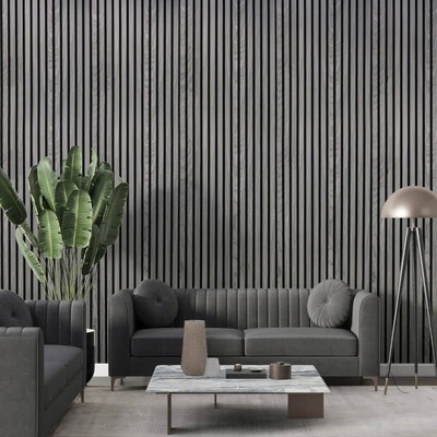 Qualità Wood Fiber Acoustic Slat Panel for Sound Absorption Wall Decor fabbrica
