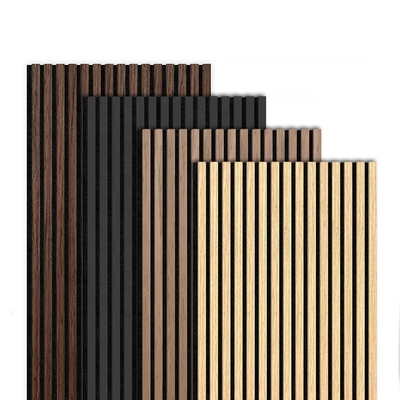 Qualidade Custom MDF Acoustic Wall Panels Soundproof Wood Veneer Office Decor fábrica