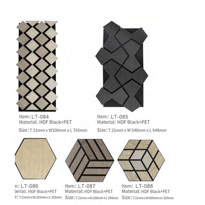 Quality Custom MDF Acoustic Wall Panels Soundproof Wood Veneer Office Decor factory