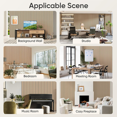 Ποιότητα Modern MDF Acoustic Wall Panels Soundproof Eco-Friendly εργοστάσιο