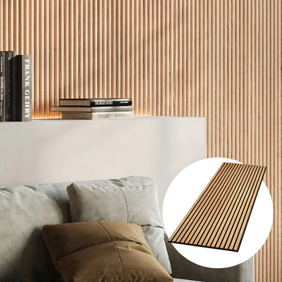 Quality Modern Wooden Veneer Acoustic Panels Soundproof MDF Wall Cladding factory